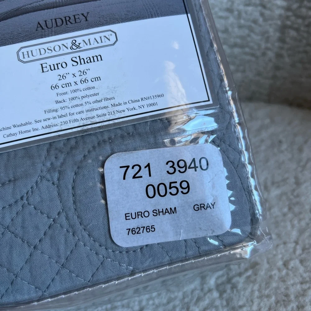 Audrey Hudson & Main Euro Sham | Only 1 - Picture 2 of 6